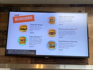 Burger Menu at ChagaRoot in Las Vegas
