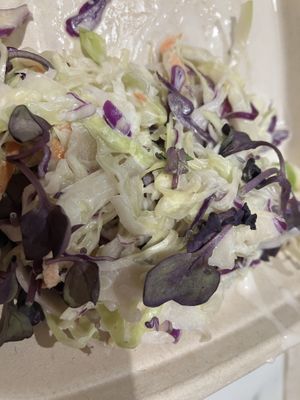 Cole slaw was absolutely amazing!!  at ChagaRoot in Las Vegas