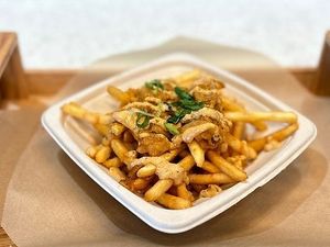 Planimal Mushroom Seasoned French Fries at ChagaRoot in Las Vegas