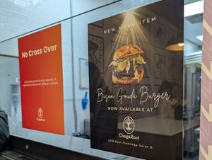 No longer fully vegan, now "plant-forward" (and, uh, fungi). New menu item as of 1/31/25: bison gouda burger. Signs posted claim "no cross over." at ChagaRoot in Las Vegas