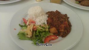 Spicy lentil & sweet potato casserole/stew at Lumen Cafe in London
