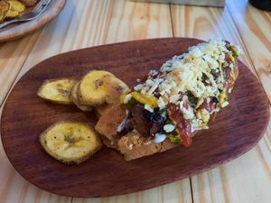 American dog at Vegano O No in Panama City