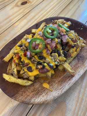 Loaded Fries  at Vegano O No in Panama City