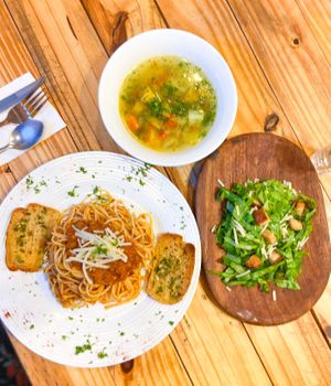 Everyday of the week, we change our lunch check our instagram stories in the morning to see what is next 😏 at Vegano O No in Panama City