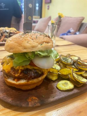 Best burger of my life !!!!!!  at Vegano O No in Panama City