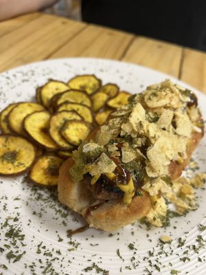 Hot Dog  at Vegano O No in Panama City