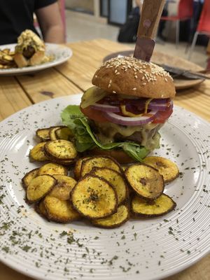 Burger  at Vegano O No in Panama City