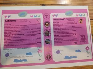 Food menu at Vegano O No in Panama City