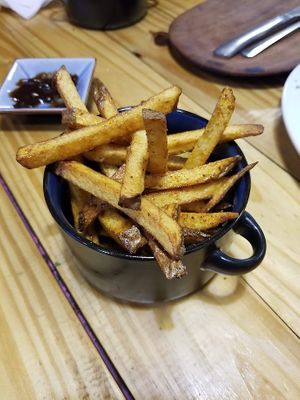 Fries at Vegano O No in Panama City