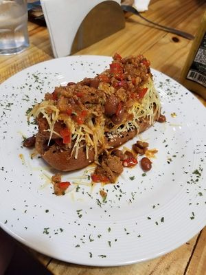 Chillin Dog at Vegano O No in Panama City