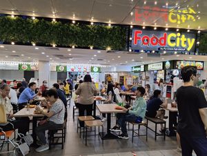 Inside this food court at Yi Su Pin 一素品 - Chinatown in Central Singapore