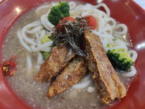Mushroom udon at Yi Su Pin 一素品 - Chinatown in Central Singapore