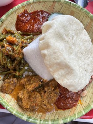 Nasi lemak  at Yi Su Pin 一素品 - Chinatown in Central Singapore