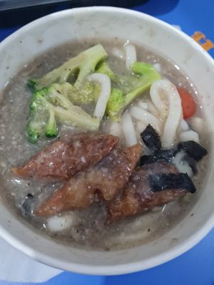 Mushroom Udon at Yi Su Pin 一素品 - Chinatown in Central Singapore