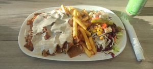 vegan Döner plate (with Tahini sauce) at Gül Gemüse Döner in Stade