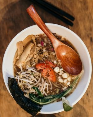 Tokyo shoyu   at Vegan Ramen Mei - Condesa in Mexico City