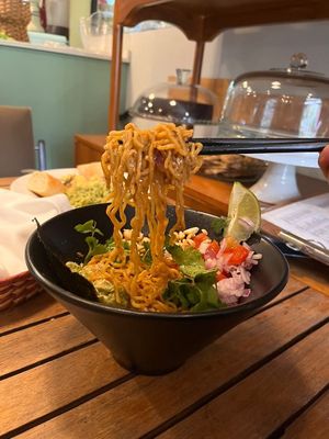 Spicy Shibuya--soup less ramen   at Vegan Ramen Mei - Condesa in Mexico City