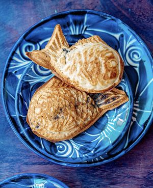 Taiyaki Tofu chocolate cream 🤎  at Vegan Ramen Mei - Condesa in Mexico City