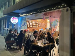 Vegan Ramen Mei - small seating areaa #Veganuary at Vegan Ramen Mei - Condesa in Mexico City