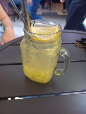 Agua del 🍍 at Vegan Ramen Mei - Condesa in Mexico City