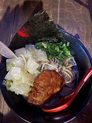 Tokyo Black ramen  at Vegan Ramen Mei - Condesa in Mexico City