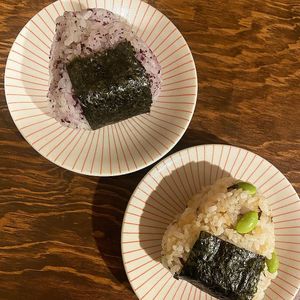 Onigiris at Vegan Ramen Mei - Condesa in Mexico City