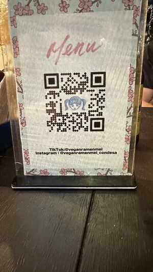 Their current menu (6-2025)  at Vegan Ramen Mei - Condesa in Mexico City