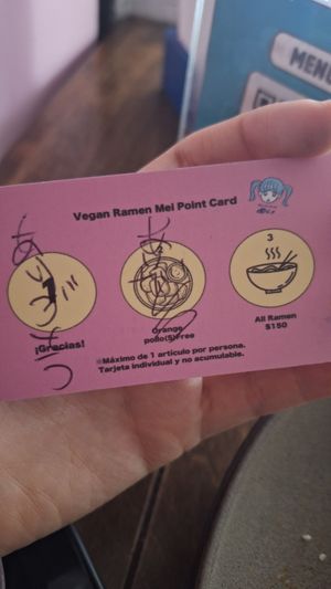 Al fin hice válida mi promoción 🙌🏻🙌🏻🙌🏻 at Vegan Ramen Mei - Condesa in Mexico City