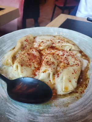 Truffle potato dumplings at Planta Queen in Chicago