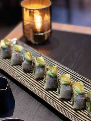 Dragon roll  at Planta Queen in Chicago