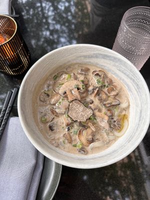 Truffle mushroom udon   at Planta Queen in Chicago