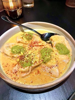 Sweet corn dumplings   at Planta Queen in Chicago