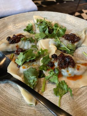 Loved these dumplings   at Planta Queen in Chicago