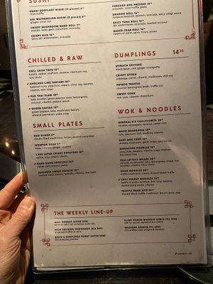 menu   at Planta Queen in Chicago