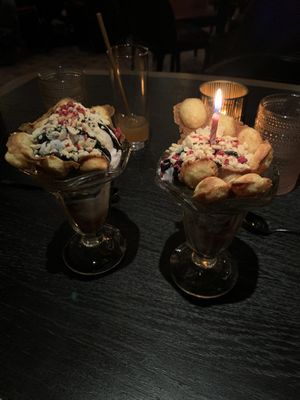 Bubble Waffle Ice Cream   at Planta Queen in Chicago