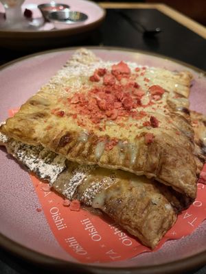 Berry pastry with matcha icing   at Planta Queen in Chicago