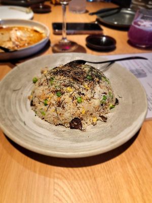 Truffle rice at Planta Queen in Chicago