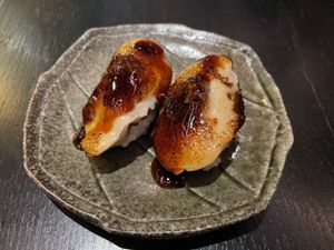 Unagi eggplant nigiri   at Planta Queen in Chicago