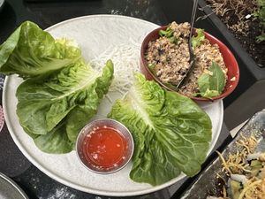 Thai Lettuce wraps    at Planta Queen in Chicago