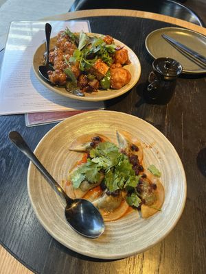 Had lunch today, delicious as always (black bean dumplings as starter and cauloflower as main)  at Planta Queen in Chicago