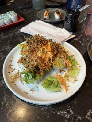 Volcano sushi roll  at Planta Queen in Chicago