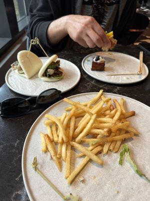 The bao buns were so delicious  at Planta Queen in Chicago