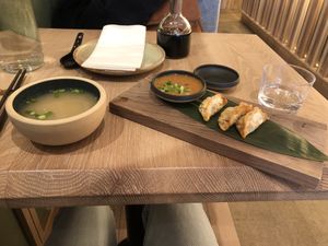 Gyozas  at Bloom Sushi - Quartier des Spectacles in Montreal