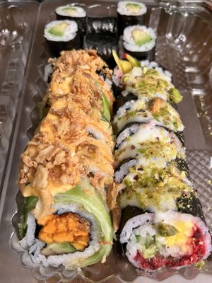 Plant-based sushi yumminess!  at Bloom Sushi - Quartier des Spectacles in Montreal