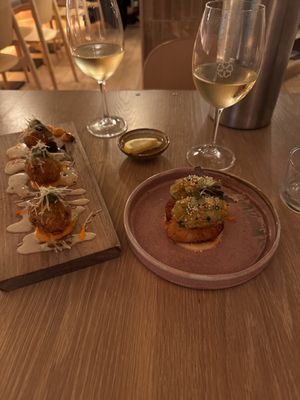 The arancini and crispy rice was not to be missed!  at Bloom Sushi - Quartier des Spectacles in Montreal