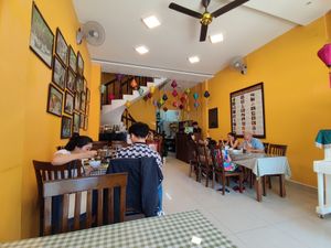 Yellow theme at KVegetarian - Branch 2 in Ho Chi Minh City