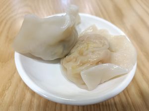 Omnipork veggie dumplings 植物肉素餃 (Photo by Gary Tam) at Veggie Sincere - 善祥素食 in New Territories
