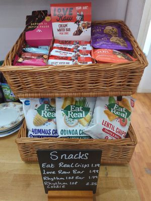 Snacks at Edinburgh Community Bookshop in Edinburgh