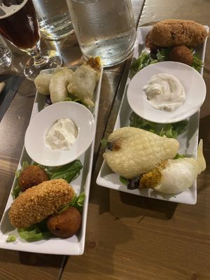 Antipasto misto di frittini  at Veghometro in Rome