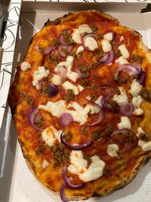 Tropea pinsa at Veghometro in Rome